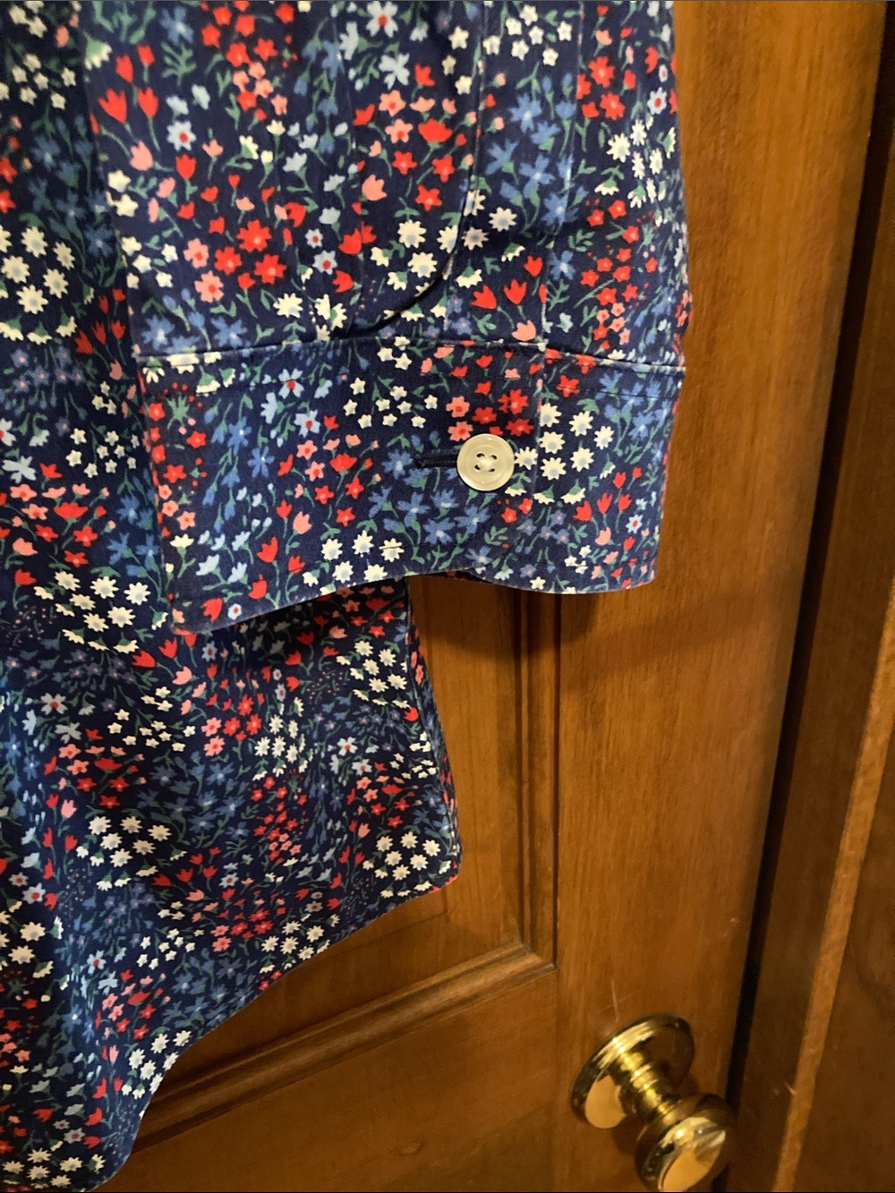 LLBEAN 3/4 sleeve collar blouse - Picture 3 of 3